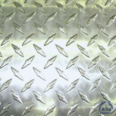 Рифлёный алюминиевый лист "Чечевица" 1,5х1500х3000 мм АМГ2НР купить в Адлере